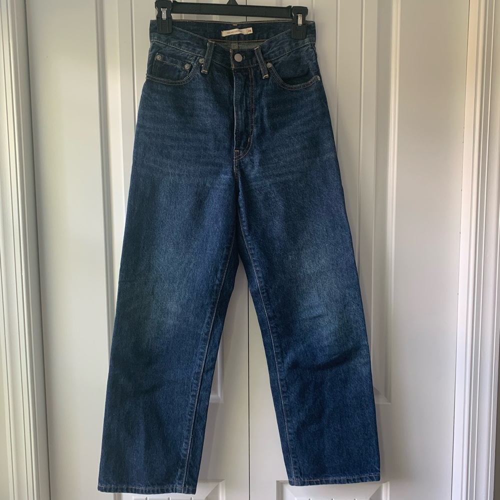 Levi’s wellthread ribcage straight leg jeans